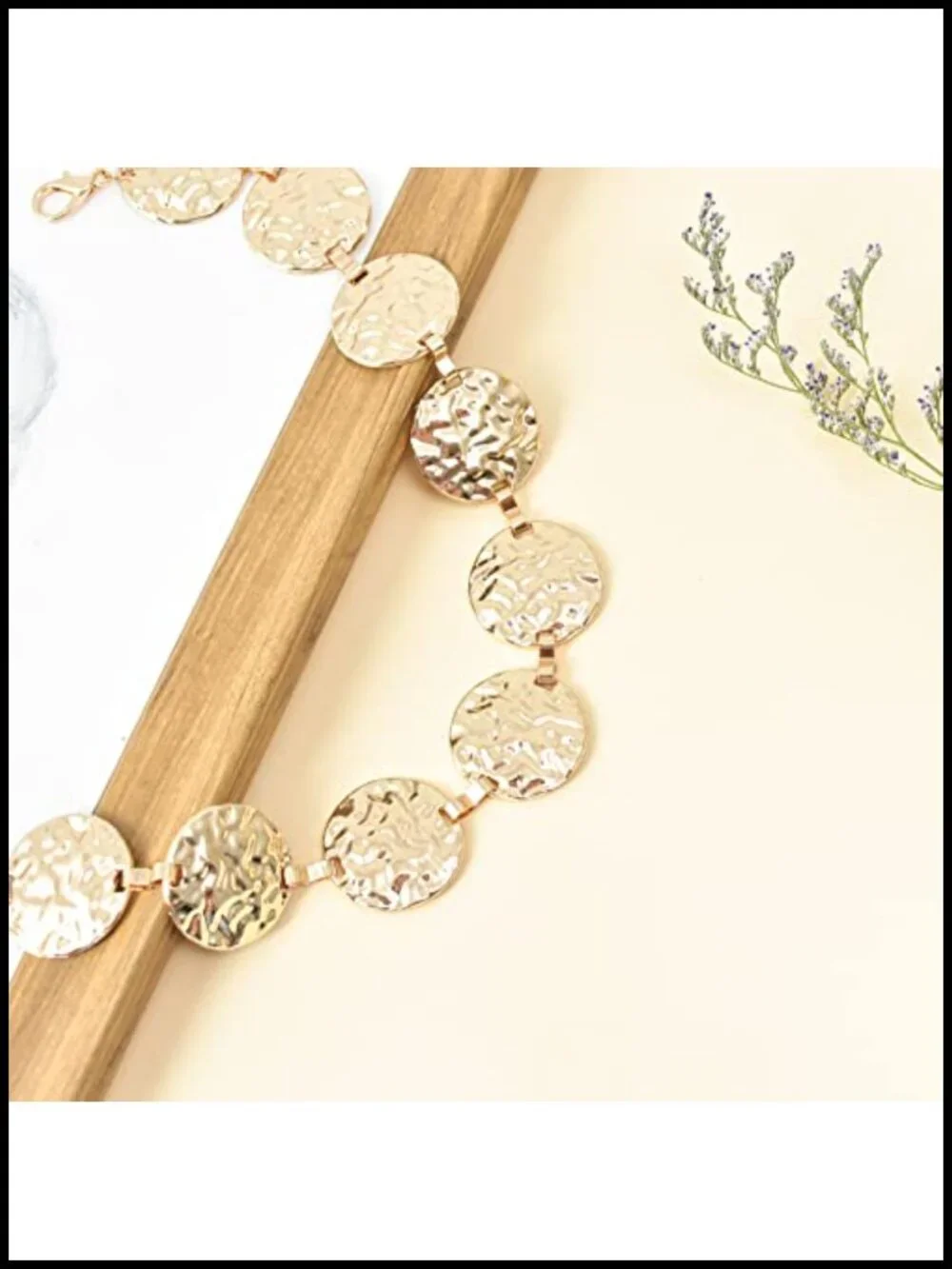 Vintage Prismatic Waist Chain Belt for Dresses Blouses Sweaters
